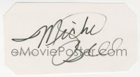 9y683 MICHEL BELL signed 3x6 index card 1980s it can be framed & displayed with a repro still!