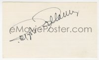 9y697 RALPH BELLAMY signed 3x5 index card 1980s it can be framed & displayed with a repro still!