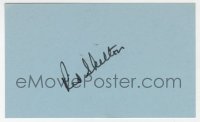 9y698 RED SKELTON signed 3x5 index card 1980s it can be framed & displayed with a repro still!