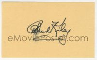 9y702 RICHARD KILEY signed 3x5 index card 1980s it can be framed & displayed with a repro still!