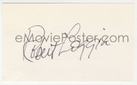 9y704 ROBERT LOGGIA signed 3x5 index card 1980s it can be framed & displayed with a repro still!