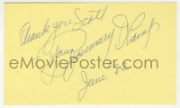 9y707 ROSEMARY DECAMP signed 3x5 index card 1982 it can be framed & displayed with a repro still!