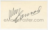 9y715 WILLIAM CONRAD signed 3x5 index card 1980s it can be framed & displayed with a repro still!