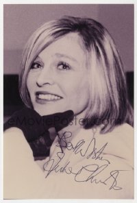 9y331 JULIE CHRISTIE signed 4x6 photo 1990s smiling close up later in her career!
