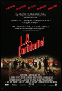 9y110 L.A. CONFIDENTIAL signed DS 1sh 1997 by Curtis Hanson, Jeannine Oppewall, Spinotti & Ellroy!