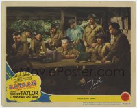 9y155 BATAAN signed LC #5 1943 by Desi Arnaz, who's listening to voices from home on the radio!