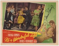 9y162 IT'S A WONDERFUL LIFE signed LC #3 1946 by James Stewart, dancing w/ Donna Reed, Frank Capra!