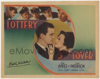 9y149 LOTTERY LOVER signed TC 1935 by Billy Wilder, who was one of the screenwriters, ultra rare!
