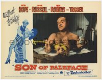 9y168 SON OF PALEFACE signed LC #7 1952 by Bob Hope, great naked close up of him taking a bath!