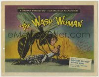 9y148 WASP WOMAN signed TC 1959 by Susan Cabot, who was the female insect-headed monster!