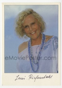 9y333 LENI RIEFENSTAHL signed 4x6 photo 1982 portrait of the German director later in life!