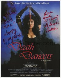 9y244 DEBORAH DUTCH signed 9x11 promo sheet 1993 starring in Death Dancers, an erotic thriller!
