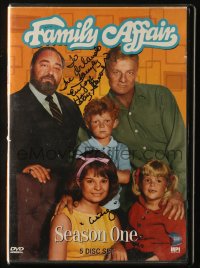 9y376 KATHY GARVER signed DVD season 1 set 1980s as Cissy with her Family Affair co-stars!