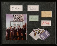 9y001 RAT PACK signed 17x21 framed display 1980s by Frank Sinatra, Dean, Sammy, Lawford AND Bishop!