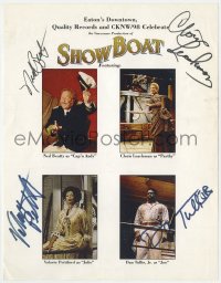 9y243 SHOW BOAT signed 9x11 flyer 1996 Cloris Leachman, Ned Beatty, Pettiford AND Tullis!