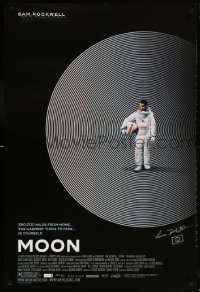 9y117 MOON signed 1sh 2009 by director Duncan Jones, great image of lonely astronaut Sam Rockwell!