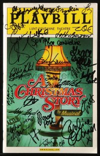9y263 CHRISTMAS STORY THE MUSICAL signed playbill 2012 by TWENTY SEVEN cast & crew members!