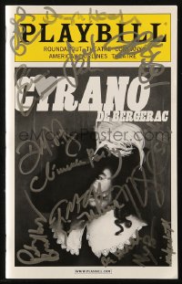 9y268 CYRANO DE BERGERAC signed playbill 2012 by Douglas Hodge, Clemence Poesy & THIRTEEN others!