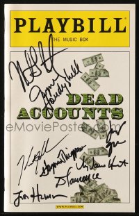9y269 DEAD ACCOUNTS signed playbill 2012 by Katie Holmes & SEVEN other cast members!