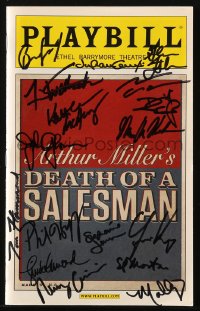 9y270 DEATH OF A SALESMAN signed playbill 2012 by Philip Seymour Hoffman, & SIXTEEN other people!