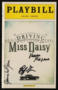 9y272 DRIVING MISS DAISY signed playbill 2010 by James Earl Jones, Vanessa Redgrave AND Boyd Gaines!