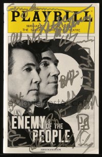 9y278 ENEMY OF THE PEOPLE signed playbill 2012 by Gerry Bamman & TWELVE other cast members!
