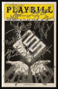 9y279 ENRON signed playbill 2010 by Noah Weisberg, Tom Nelis, Anthony Holds & THIRTEEN others!