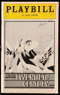9y284 IMOGENE COCA signed playbill 1978 On the Twentieth Century, great Nicholas cover art!