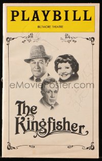 9y288 KINGFISHER signed playbill 1978 by BOTH Rex Harrison AND Claudette Colbert!