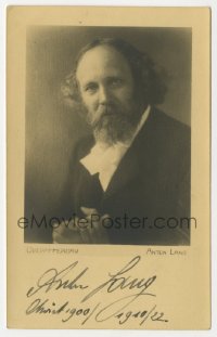 9y342 ANTON LANG signed German postcard 1933 he was Jesus Christ in the Oberammergau Passion Play!