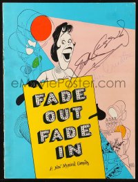 9y234 FADE OUT FADE IN signed souvenir program book 1964 by Cassidy, Crichton, Jacobi & Haynes!