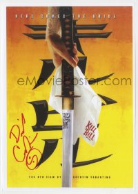 9y258 DAVID CARRADINE signed 8x12 REPRO poster 2004 cool katana image for the Kill Bill one-sheet!
