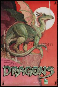 9y024 DRAGONS: A FANTASY MADE REAL signed tv poster 2005 by the artist, William Stout!