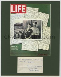 9y200 MARINA OSWALD PORTER signed 3x5 cut album page in 11x14 display 1964 ready to frame!