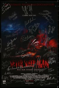 9y038 NEVER SLEEP AGAIN signed mini poster 2010 by THIRTY SIX different cast & crew members!