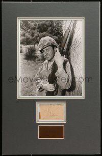 9y013 VIC DAMONE signed 2x3 cut album page in 11x17 display 1960s ready to hang on your wall!