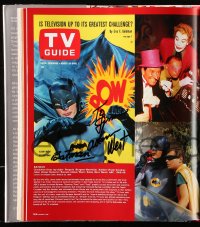 9y137 ADAM WEST signed hardcover book 2002 TV Guide's 50 Years of Television, on his color image!