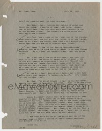 9y216 JERRY WALD signed letter 1932 2-page letter to Jimmy Star of the Herald Examiner!