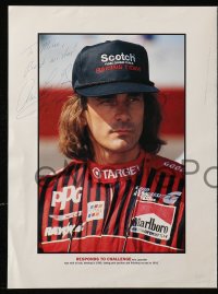 9y251 ARIE LUYENDYK signed magazine supplement 1990s the famous Indy 500 race car driver!