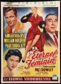 9z674 FOREVER FEMALE Belgian 1954 Ginger Rogers, William Holden, Paul Douglas, Pat Crowley