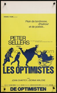 9z722 OPTIMISTS Belgian 1973 cool completely different artwork of Peter Sellers and cast!