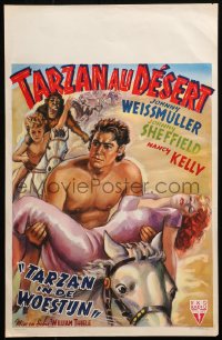 9z755 TARZAN'S DESERT MYSTERY Belgian 1948 Johnny Weissmuller, Johnny Sheffield & Nancy Kelly!