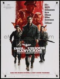 9z805 INGLOURIOUS BASTERDS French 16x21 2009 Quentin Tarantino, Brad Pitt, Waltz, Roth, top cast!