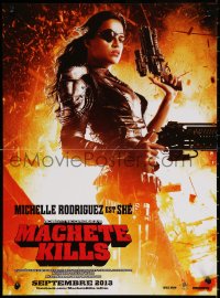 9z818 MACHETE KILLS teaser French 16x21 1913 great close up of sexy tough Michelle Rodriguez!