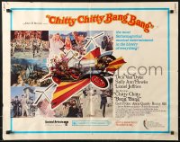 9z325 CHITTY CHITTY BANG BANG 1/2sh 1969 Dick Van Dyke, Sally Ann Howes, art of flying car!