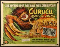 9z331 CURUCU, BEAST OF THE AMAZON style A 1/2sh 1956 Universal monster art by Reynold Brown!