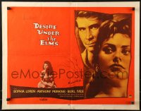 9z334 DESIRE UNDER THE ELMS style A 1/2sh 1958 Sophia Loren, Anthony Perkins, Eugene O'Neill play!