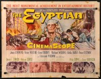 9z343 EGYPTIAN 1/2sh 1954 Michael Curtiz, art of Jean Simmons, Victor Mature & Gene Tierney!