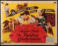9z354 FIGHTING GUARDSMAN 1/2sh 1946 Parker & sexy Anita Louise, Alexandre Dumas, yellow background!