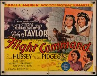 9z358 FLIGHT COMMAND 1/2sh 1940 images of pilot Robert Taylor, Ruth Hussey, Pidgeon, ultra-rare!